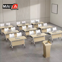 Nouveau design de bureau pliable minimaliste pour le bureau, la salle de classe et les salles de réunion - Meubles en bois durables