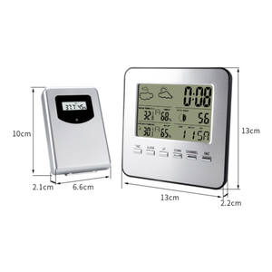 Đồng Hồ Dự Báo Thời Tiết Trạm Đồng Hồ Lcd Trong Nhà Và Ngoài Trời Đồng Hồ Để Bàn Đa Chức Năng Đồng Hồ Nhiệt Kế Kỹ Thuật Số - Product Image 2