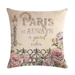 Romántica SERIE DE París funda de <span class=keywords><strong>almohada</strong></span> cojín funda de <span class=keywords><strong>almohada</strong></span> decoración para oficina en casa - Product Image 4