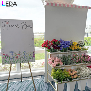 LEDA - Accesorios Personalizados para Bodas, Decoración para Fiestas, Soporte para Flores, Arco de Acrílico PVC Blanco, Decoración de Pared para Fondo - Product Image 3