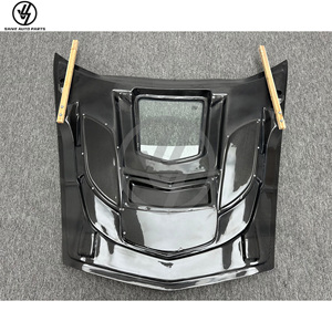 Nouveau capot avant en fibre de carbone tissée sergé brillant style KR-1 pour Chevrolet Corvette C7 Z06, noir, 2014-2016 - Product Image 3