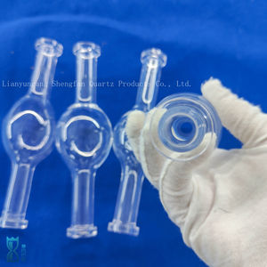 مخصصة عالية الأداء الزجاج تهب البولندية الكوارتز أداة شفافة الكرة واحدة أنبوب التجفيف - Product Image 2