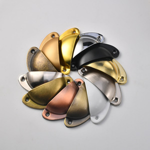 Furniture Handle Oval 82mm Iron Plated Durable Drawer Pull Traditional Style - Product Image 1