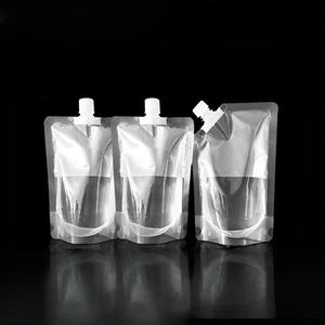 Transparent Food Grade 50/100/200/250/300/380/500ml Stand <b>Pouch</b> Beverage Drinks Bags Spout Top Recyclable Packaging for Beer - Product Image 4