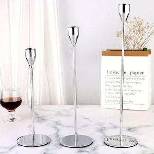 En gros, Candelabres hauts en métal doré, porte-bougies de mariage, ensembles de supports et centres de table en laiton pour table de mariage - Product Image 6