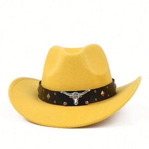 Wholesale Cotton Polyester Cowboy <b>Hat</b> Classic Cow Head Band Western Cowboy <b>Hat</b> - Product Image 1