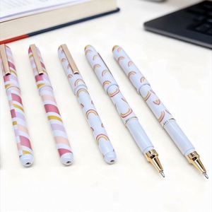 High-end Luxury Plastic Ballpoint <b>Pen</b> Custom Thermal Transfer Process Flower Film <b>Pen</b> Cute Gel <b>Pens</b> for Students and Children - Product Image 2