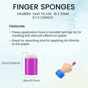 40 Doigts souples, pochoirs à encre pratiques et lavables pour les peintures, les cartes et les scrapbooks. - Product Image 3