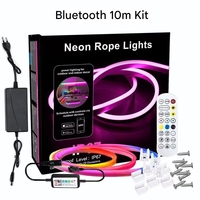 Bande lumineuse néon flexible en silicone Tuya WiFi, étanche IP65, effet eau courante, pour créer une ambiance lumineuse – En stock