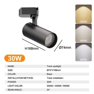 <span class=keywords><strong>Spot</strong></span> <span class=keywords><strong>LED</strong></span> suspendu moderne à intensité variable, plafonnier encastré, <span class=keywords><strong>spot</strong></span> COB à montage en surface, <span class=keywords><strong>spot</strong></span> <span class=keywords><strong>sur</strong></span> <span class=keywords><strong>rail</strong></span> magnétique - Product Image 4