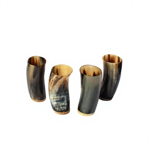 Vaso para Beber de Cuerno de Búfalo, Forma Natural, Pulido, Estilo Rústico, Decoración para el Hogar - Product Image 1