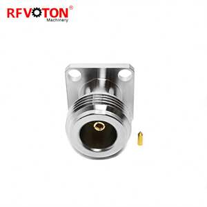 Conector Coaxial RF Impermeable de 17.5mm con Montaje de Brida Cuadrada, 4 Orificios, Tipo N Hembra, para Cable RG316 - Product Image 3