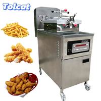 Friteuse à pression à gaz Tolcat pour poulet, machine à frire le poulet, machine à frire, friteuse industrielle à pression, cuiseur électrique de table