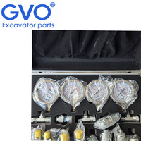 Kit de mesure de pression pour outil de diagnostic du système hydraulique GVO, ensemble de manomètres, kit de test de pression pour pièces détachées d'excavateur
