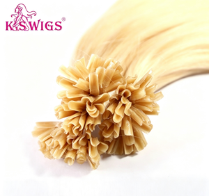Extensions de cheveux KSWIGS U Tip, cheveux humains vierges Remy avec cuticules intactes, kératine U Tip, cheveux raides, 12 à 40 pouces, plusieurs couleurs, pour salon. - Product Image 2