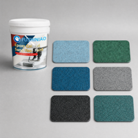 Revêtement de sol en terrazzo auto-nivelant à base d'époxy 100% solides avec sable coloré, peinture époxy effet marbre OEM pour entrepôt et garage