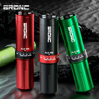 Bronc V12 Stijlvolle Batterij Met Grote Capaciteit 2.6-4.0Mm Verstelbare Zwitserse Motor 11000Rpm Draadloze Tattoo Penmachine