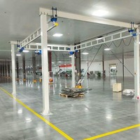 Rail en aluminium flexible KBK pour grue, déplacement manuel facile pour la manipulation rapide des pièces sur poste de montage, levage et manutention de matériaux