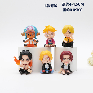 HESPER 10PCS/SET 5CM 1 Piece Luffy Zoro Ace Chopper Figurine en PVC de dessin animé - Product Image 5