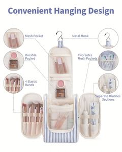 Extra <b>Large</b> Makeup Dopp Kit Waterproof <b>Cosmetic</b> <b>Bags</b> Travel Hanging Toiletry <b>Bag</b> for Women - Product Image 2