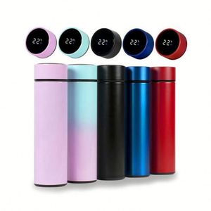 Bouteille d'eau intelligente UV autonettoyante 500 ml avec affichage LED de la température, en acier inoxydable, étanche IPX7, sans BPA, pour le monde entier - Product Image 3