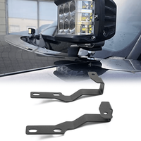 Kit de support de montage de charnière de capot en métal Offroad Led Light Pod Supports de lumière de capot de fossé compatibles avec Toyota Tacoma 2005-2015
