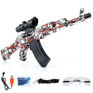 Pistola eléctrica hidrogel Ak47 para niños, pistola de juguete de gel de agua