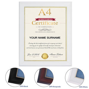 ए 4 सफेद पीएस सामग्री स्नातक प्रमाण पत्र डिप्लोमा फ्रेम टेबलटॉप डिस्प्ले - Product Image 1