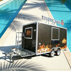2025 Coffee Manufacture Hot Dog Stand Retro Street Fast Food Trailer - Product Image 2