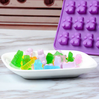 Moules en silicone jetables écologiques de forme personnalisée LST Mini pour bonbons gélifiés et outils pour gâteaux au chocolat