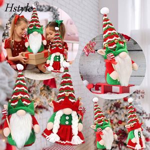 Gnomo <span class=keywords><strong>de</strong></span> Navidad decoraciones <span class=keywords><strong>de</strong></span> felpa verde rojo hecho a mano felpa Navidad Gnomo elfo decoración sueco Tomte Santa regalos bandeja escalonada Decoración - Product Image 5