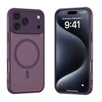 Coque de téléphone antichoc en TPU souple translucide mat avec chargement magnétique sans fil couleur bonbon pour iPhone 18 17 Pro Max