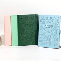 Carnet/Agenda A5 personnalisé avec logo, couverture rigide imperméable en papier épais, reliure cousue, motif dessin animé mignon pour étudiants