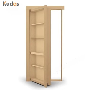 Porta a Battente in Legno a Scomparsa <span class=keywords><strong>per</strong></span> Interni Mobile Libreria Nascosta - Product Image 1
