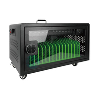 Chariot de recharge portable pour tablettes avec panneau de commande intelligent et emplacements de recharge multi-appareils