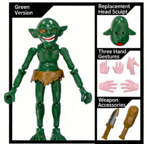 ฟิกเกอร์ก็อบลินแบบพิมพ์ 3 มิติ ข้อต่อหลายจุด ของตกแต่ง ประกอบเองได้ ชุดโมเดล DIY ของขวัญสำหรับเด็ก - Product Image 5