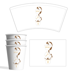 Tùy Chỉnh Thanh Lịch In Ấn 4Oz Cốc Giấy Tường Đơn Nóng Uống <span class=keywords><strong>7</strong></span> <span class=keywords><strong>Oz</strong></span> Tre Đôi 1 Tấn 100 Ml <span class=keywords><strong>PE</strong></span> Tráng Giấy Quạt - Product Image 3