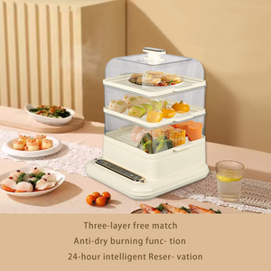 2026 New 21L 3-Tier Electric Food Steamer Digital Control Household Food Cooker with Auto-Off Safety & Food Warmer Function - Product Image 5
