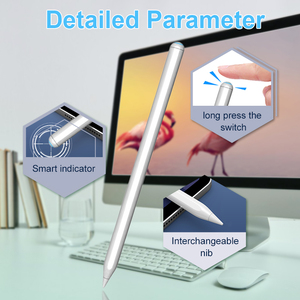 <span class=keywords><strong>ปากกา</strong></span>สไตลัสแม่เหล็กสำหรับ Apple Pencil รุ่นที่ 2 <span class=keywords><strong>ปากกา</strong></span>ดิจิทัลสำหรับ <span class=keywords><strong>iPad</strong></span> Pencil 2nd <span class=keywords><strong>ปากกา</strong></span>แบบ Capacitive รองรับการวาดแบบ Palm Rejection - Product Image 2
