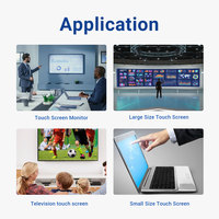 Écran tactile IR intelligent modulaire industriel USB interactif de 110 pouces, capteur IR intelligent, écran tactile infrarouge multi-touch 4:3