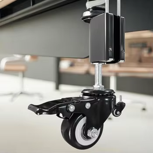 Polypropylene Stem/Plate <strong>Casters</strong> PU+<strong>Metal</strong> <strong>Wheels</strong> Industrial Castors 1.5"-2.5" Inch Furniture Locking Bed Table Small Swivel - Product Image 5
