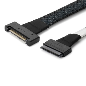 PCIe SAS .<span class=keywords><strong>2</strong></span> 68 Pin kabel SFF-8639 68Pin kabel laki-laki ke perempuan 0.6m kabel sff8639 untuk server - Product Image 1