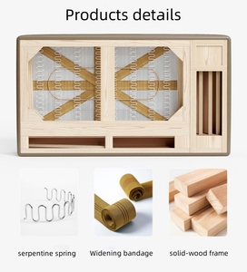 न्यूनतम डिजाइन ठोस लकड़ी फ्रेम मॉड्यूलर सोफा लिविंग रूम फर्नीचर सोफा 2/4/6/8 सीटों के लिए सेट - Product Image 6