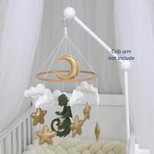 Dragón bebé móvil Fantasía <span class=keywords><strong>Fieltro</strong></span> dragón Bebé cuna móvil <span class=keywords><strong>Cuento</strong></span> de hadas guardería Decoración - Product Image 2