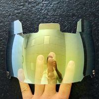Visière de casque de football universelle anti-brouillard, nouveau, verni, visière transparente pour les yeux,