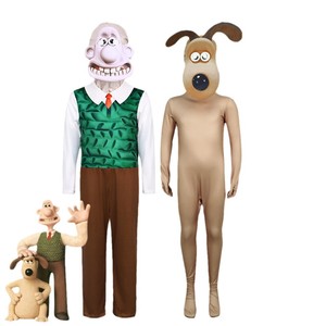 Disfraz de Manyusha Wallace y Gromit para adultos, traje completo unisex con chaleco, pantalones y mono para fiesta de Halloween - Product Image 5