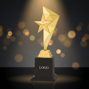 Trophée en métal moulé sous pression gravé au laser de qualité supérieure pour les réunions annuelles, les conférences et les programmes de leadership Modèle 669A/B/C - Product Image 1