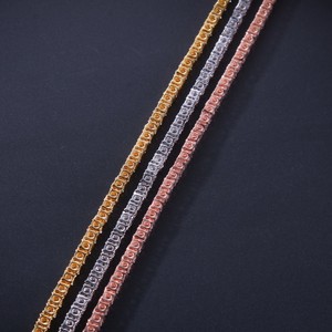 925 collar cubano de plata cadena VVS Moissanite colgantes <span class=keywords><strong>Jolleria</strong></span> De Plata Cubano Collar VS Moissanite Collar para mujer - Product Image 4