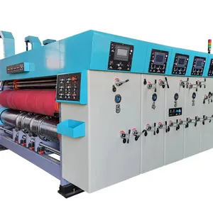 Automatic 2 3 4 5 color flexo corrugated carton box printing slotting die cutting flexo printer slotter die cutter machine