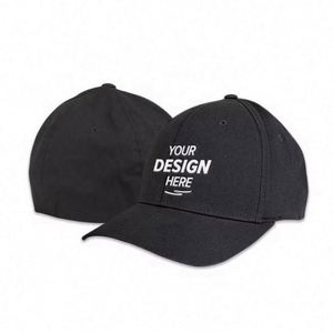 Custom Logo Structured 5-Panel Baseball Caps Hard Cotton Fabric <b>Hats</b> with Embroidery Metal Buckle Back Closure - Product Image 1